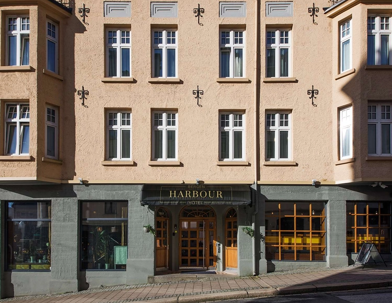 Bergen Harbour facade close up
