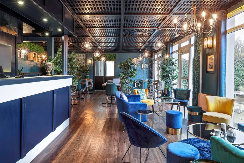Reception Desk and Lobby