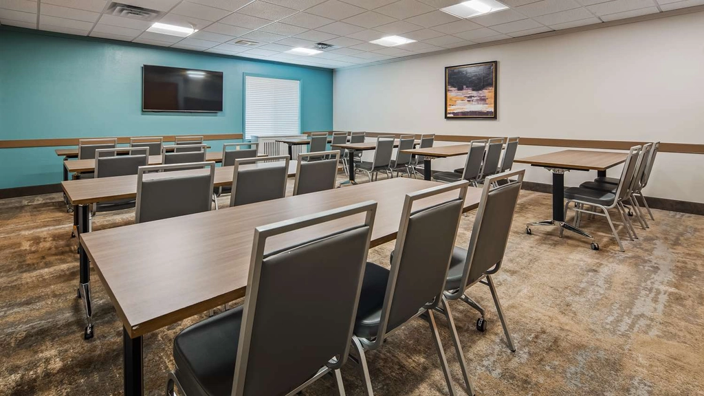 Business Meeting Space With Seating Up To 45, 65" Television with HDMI Hookups, Speakerphone, High Speed WIFI