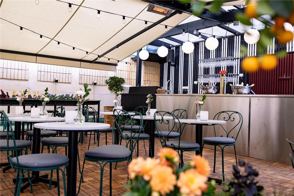 and hotel terrace