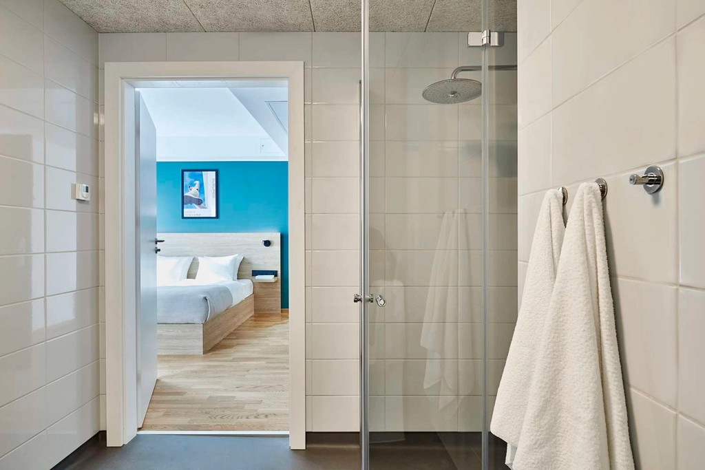 Family room bathroom