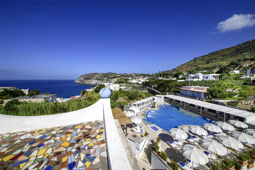 Terrace and pool